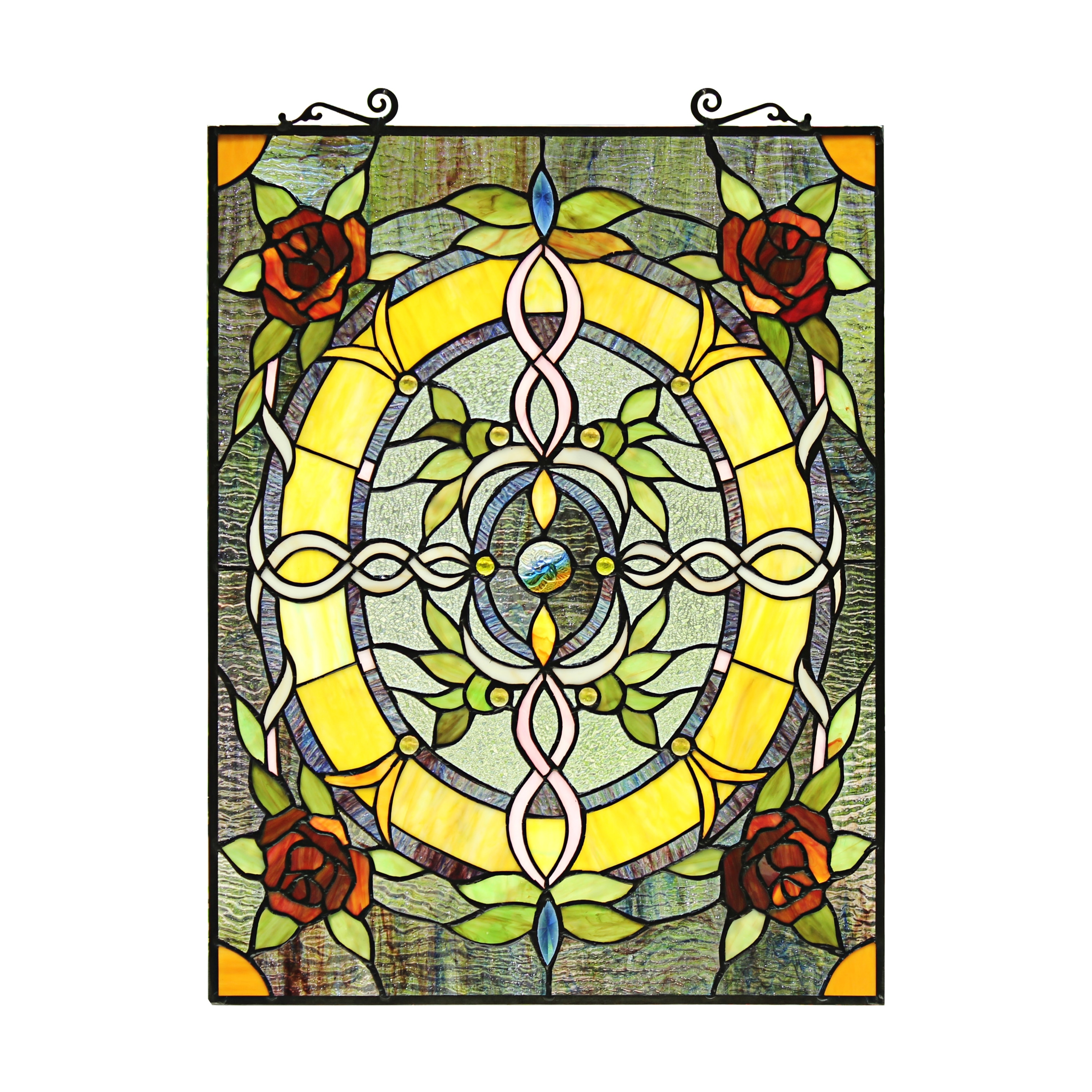 Floral Design Window Panel/Suncatcher