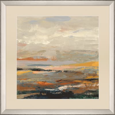 Warm Bay I Framed Art Giclee Under Glass - Orange