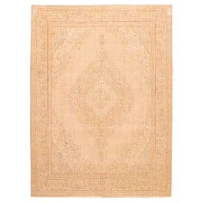 ECARPETGALLERY Hand-knotted Antalya Vintage Tan Wool Rug - 9'2 x 12'6