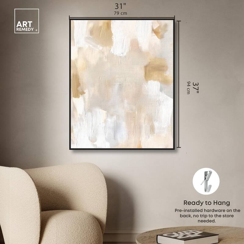 Beige and Cream I Canvas by Art Remedy