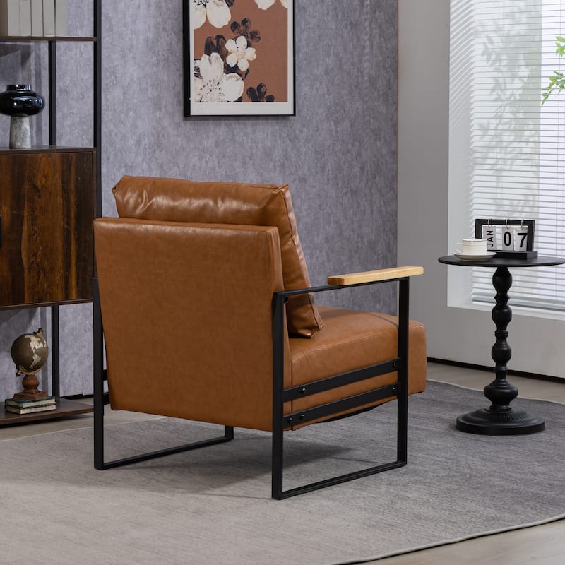 PU Metal Arm Chair