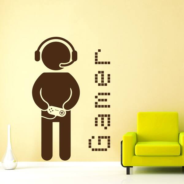 Gamer Wall Decal Vinyl Sticker Boy Room Decor Bed Bath & Beyond