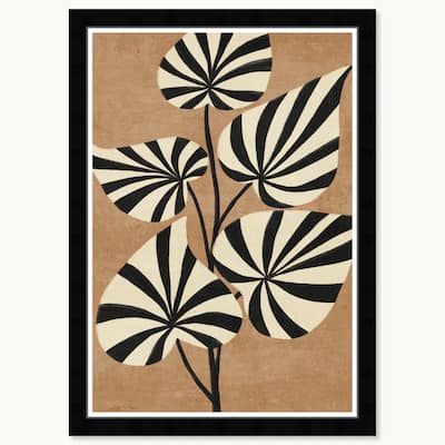 Wynwood Studio Flora Minimalist Ii Framed Boho Minimalist Abstract Prints