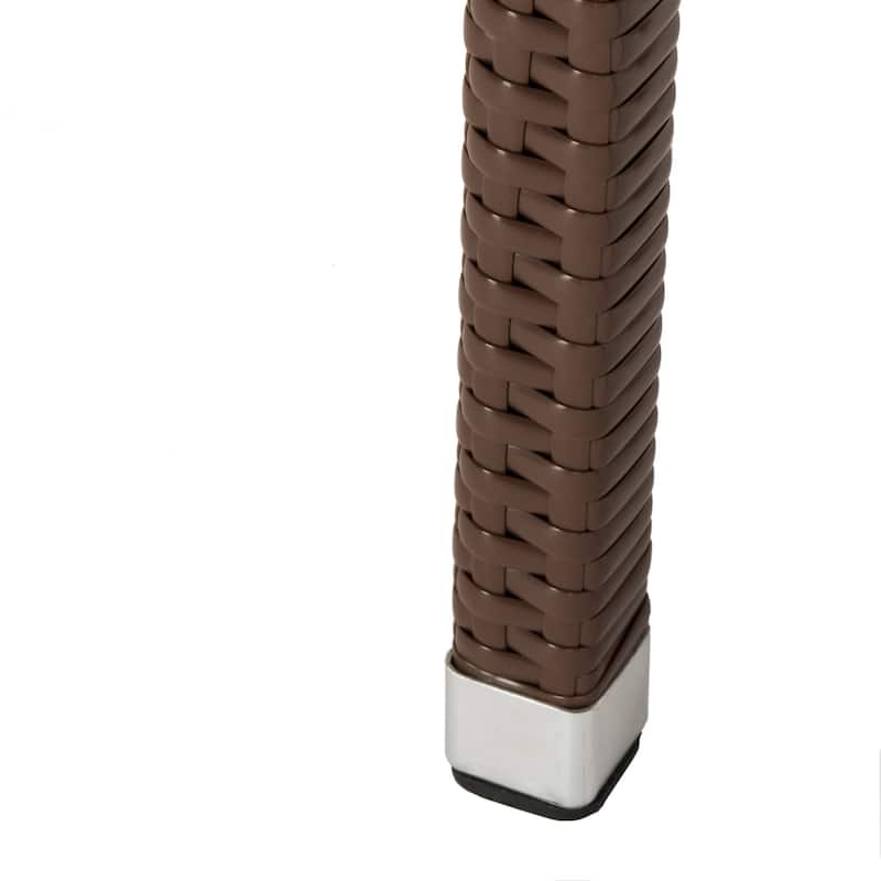 SAFAVIEH Landry Indoor-Outdoor Stacking Grey 30-inch Counter Stool - 13"W x 18"D x 38"H
