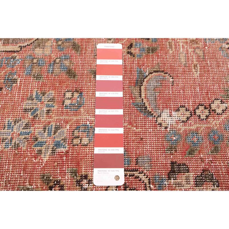 ECARPETGALLERY Hand-knotted Antalya Vintage Dark Copper Wool Rug - 6'5 x 9'4