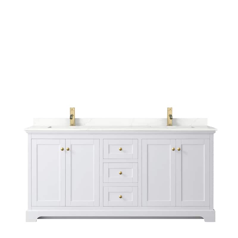 Avery 72-inch Double Vanity, Quartz Top