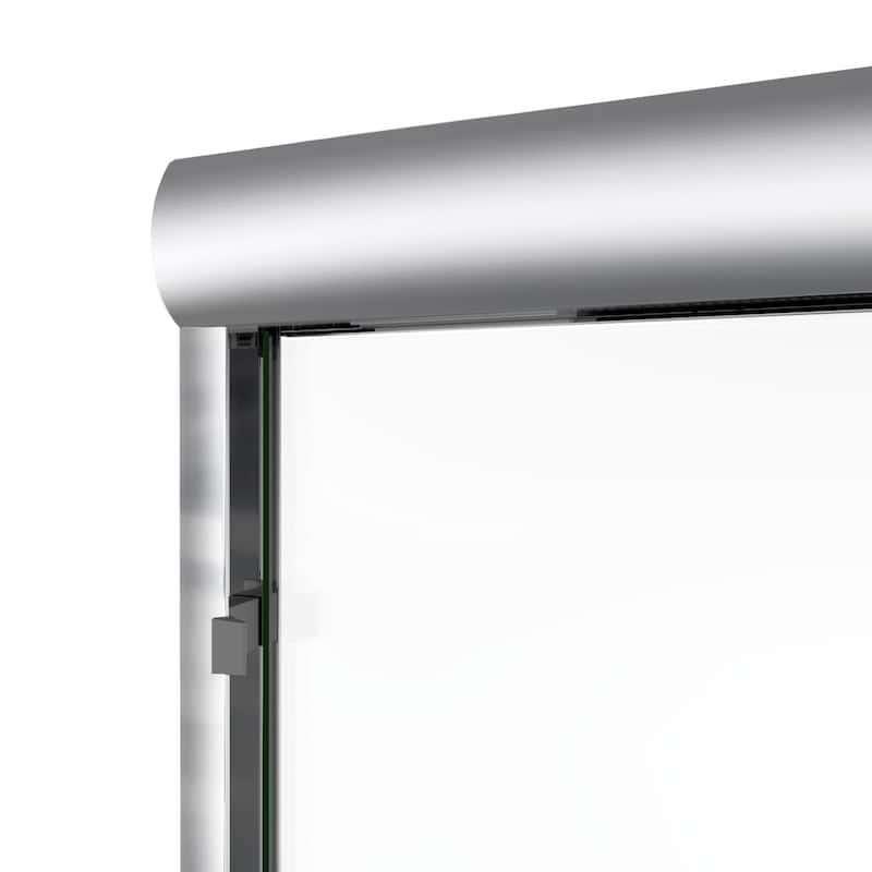 Elegant 60" W x 72" H Double Sliding Shower Doors Black or Brushed Nickel or Chrome finish - 60'' x 72''