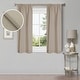 preview thumbnail 35 of 168, Superior Linen Washable Room Darkening Curtains, Set of 2 Panels 26" x 63" - Frosted Almond