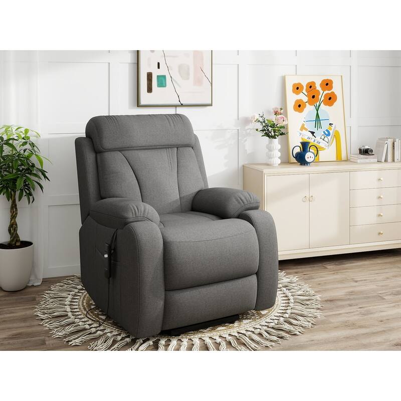 Power Lift Recliner for Elderly,Heavy Duty Lift Chair Recliners,Electric Recliner Chairs,Remote Control,Adjustable,Side Pocket