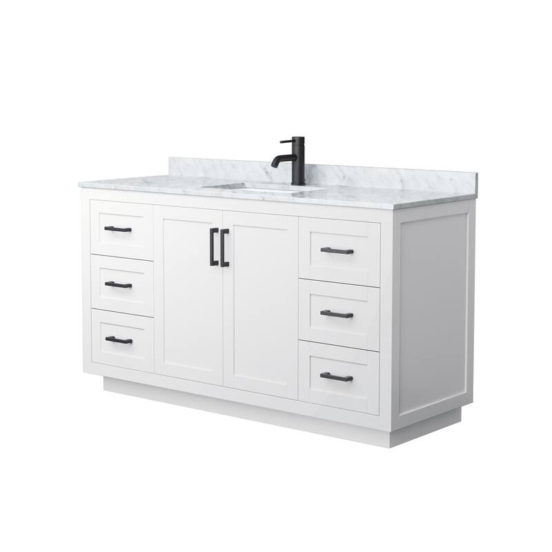 Wyndham Collection Miranda 60" Free Standing Single Basin Vanity Set