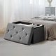 preview thumbnail 1 of 24, Folding Storage Ottoman Bench, Large End of Bed Storage Foot Rest Stools Ottoman Storage Chest with Padded Seat