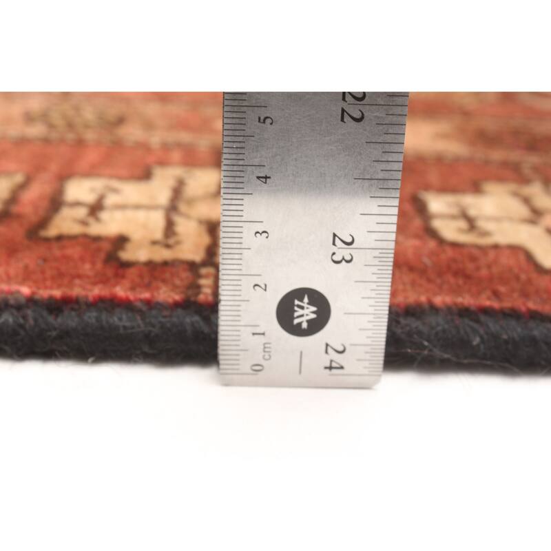 ECARPETGALLERY Hand-knotted Konya Anatolian Dark Red Wool Rug - 3'10 x 6'3