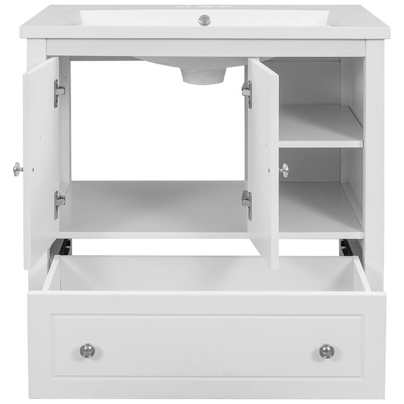 30" Bathroom Vanity with Sink Storage Cabinet and Drawers