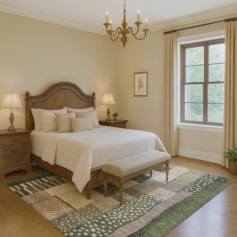 Premium Washable Super Soft Modern Patchwork Mayfield Rug