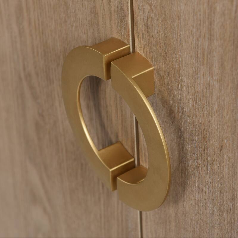 Augusta Credenza - Four Door Three Drawer Unit - Weathered Oak Finish