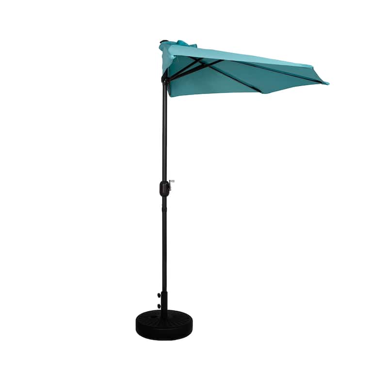Soomer 9-Ft Half Umbrella with Fillable Black Base