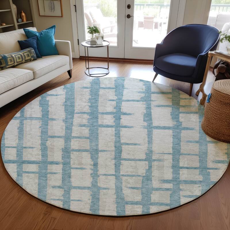 Machine Washable Indoor/ Outdoor Chantille Contemporary Ombre Rug
