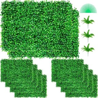 Boxwood Color Pvc Panel VEVOR Artificial Boxwood Panel UV 10pcs - Bed Bath & Beyond - 40963251