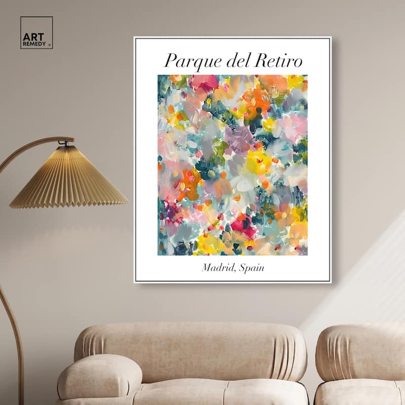 Retiro Park Canvas by Art Remedy