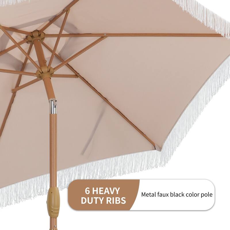 Autlaycil 7.5FT Patio Umbrella with Tilt and Crank