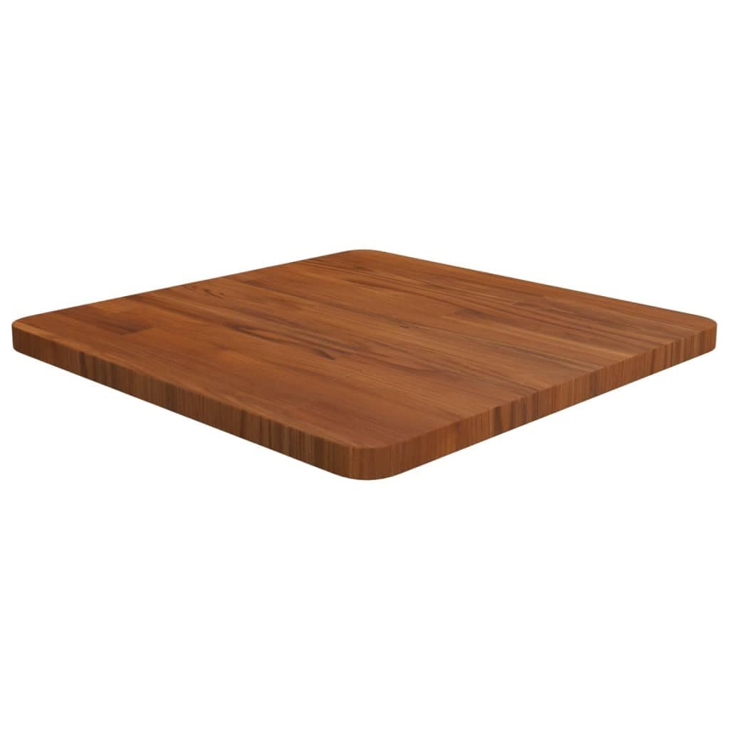 vidaXL Table Top Brown Solid Oak Wood 27.6x27.6 in Durable