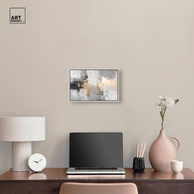Gilded Gray II Canvas by Art Remedy