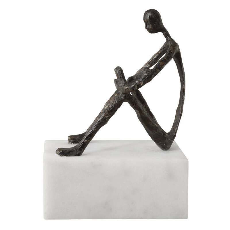 Uttermost Sit Back, Relax And Read, Iron Sculpture - 6'' H X 4'' W X 8.75'' D