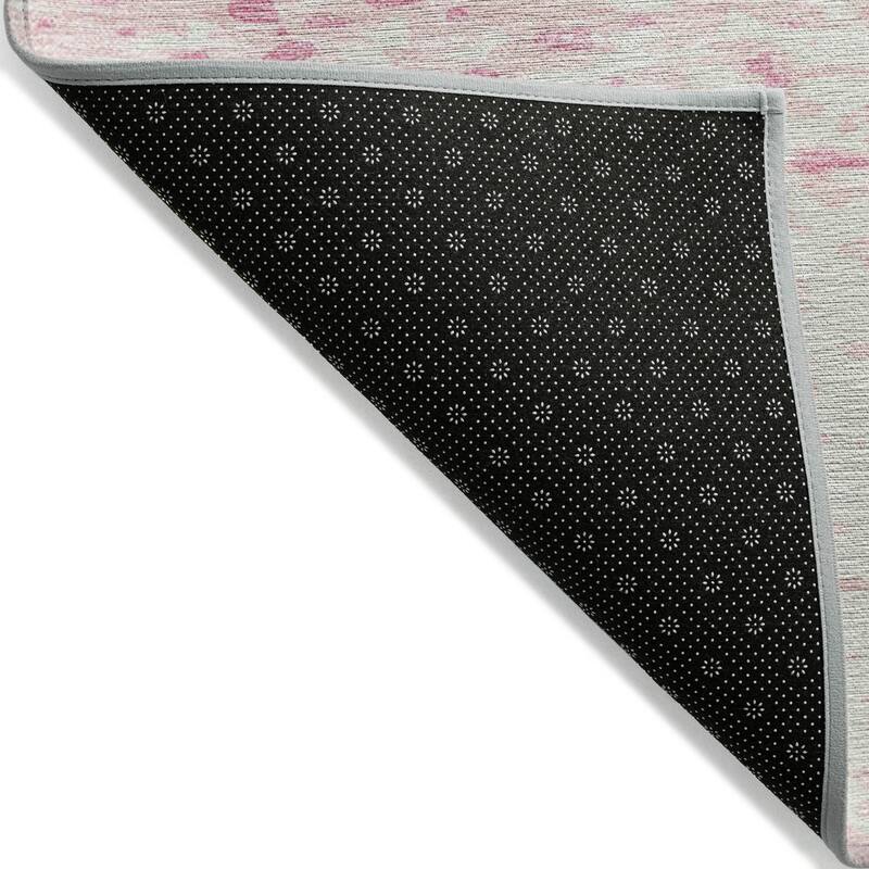 Machine Washable Indoor/ Outdoor Modern Abstract Chantille Rug