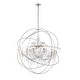 preview thumbnail 11 of 15, 18-light Orb Design 43" Chandelier With Clear Crystals