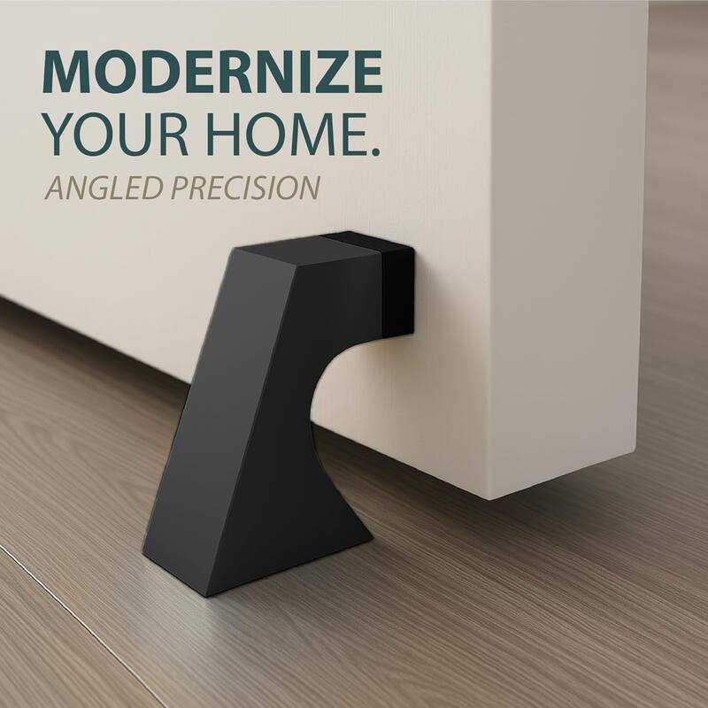 Mega Handles Curved Floor Mounted Door Stopper | 2.5 in Wall Protector