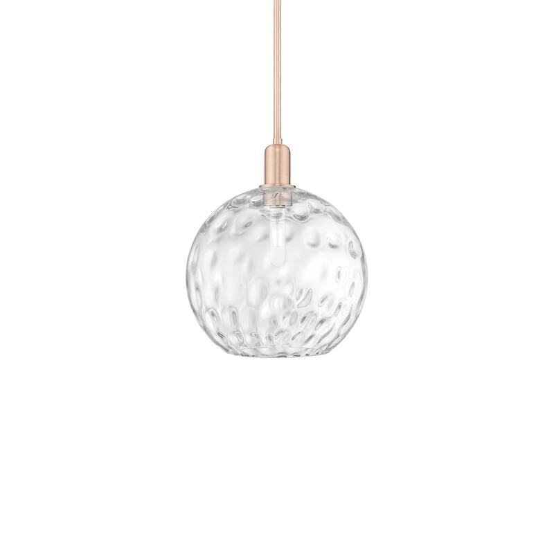 Innovations Lighting 716-1S-15-12 Athens Water Glass Pendant Athens - Antique Copper / Clear Water Glass
