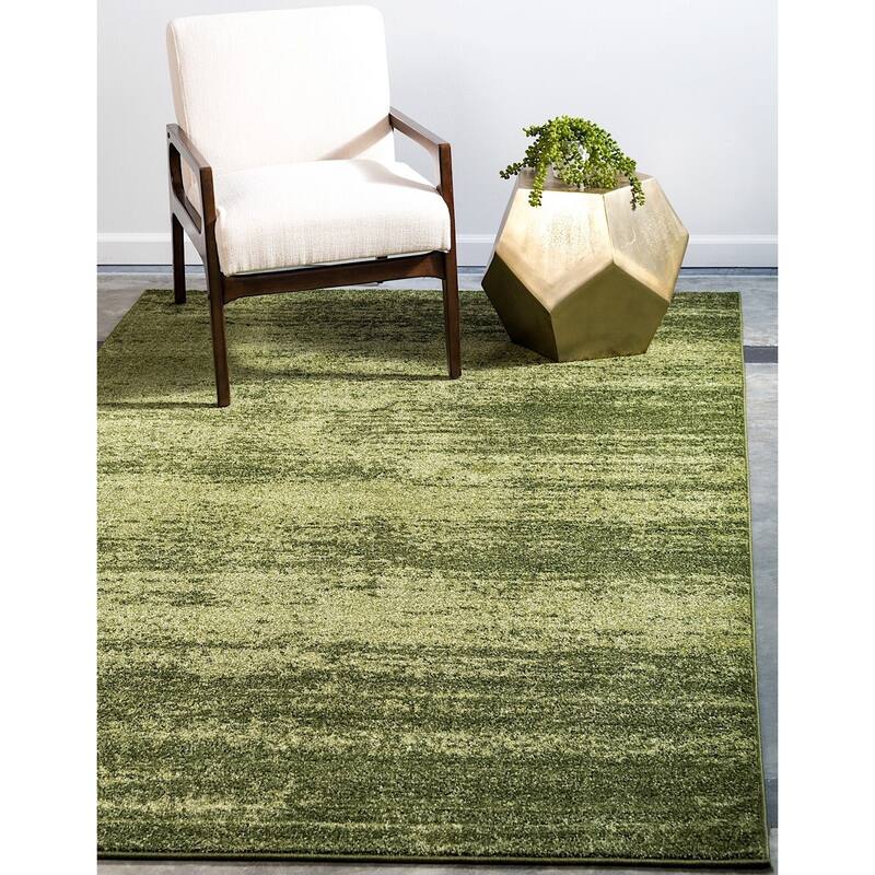 Contemporary Weby Collection Area Rug - 3'3"x5'3" - Green