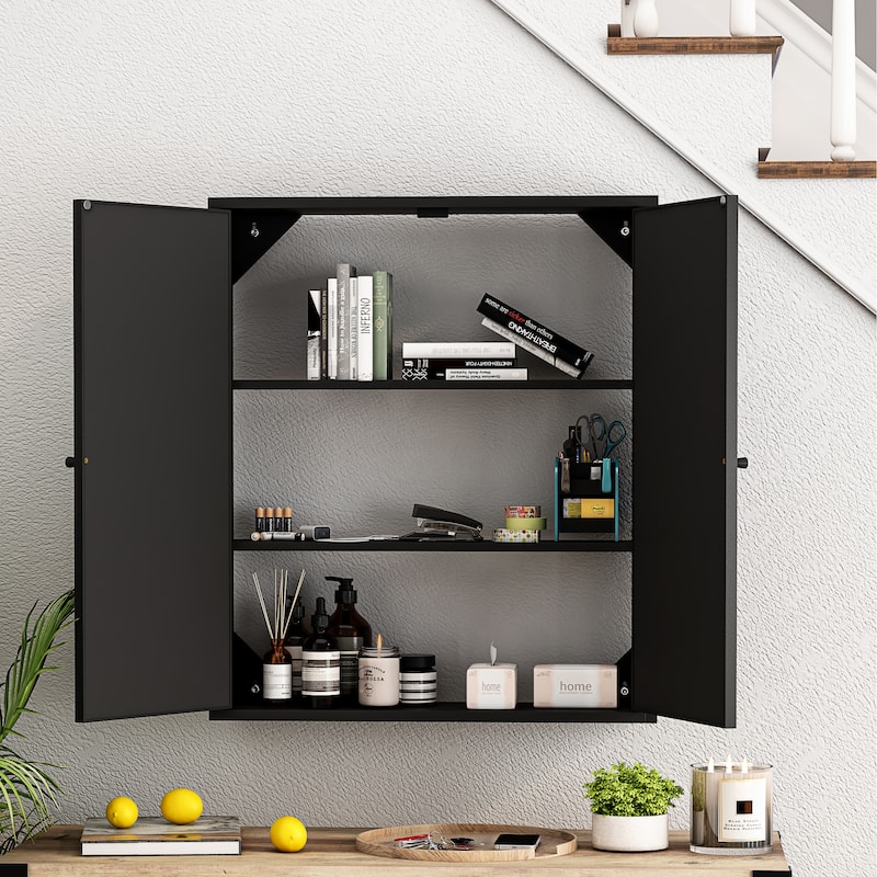 23.62 "Vintage Two Door Wall Cabinet