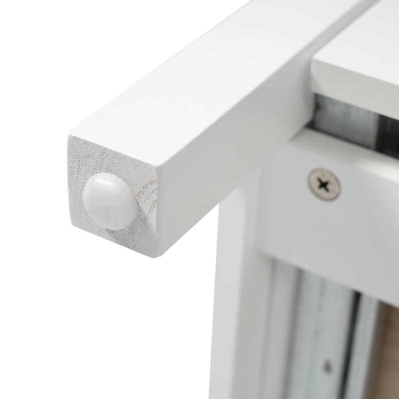 Roomfitters 20.28" Bathroom Vanity with Ceramic Sink, Solid Wood Frame, Drawer Storage, Modern Small Space