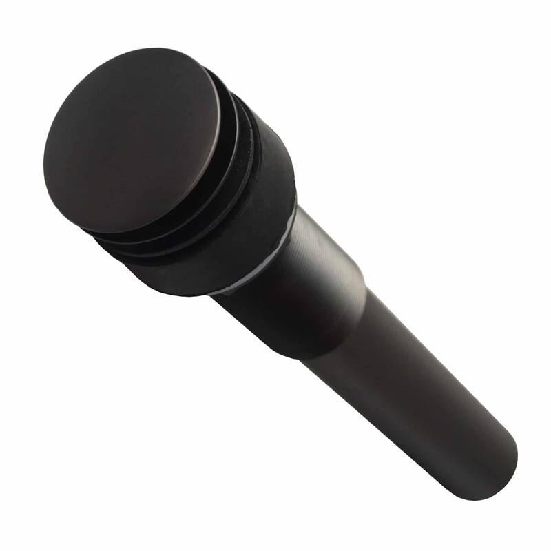 1.5-inch Push to Seal Dome Drain for Bathroom Sink - Gunmetal