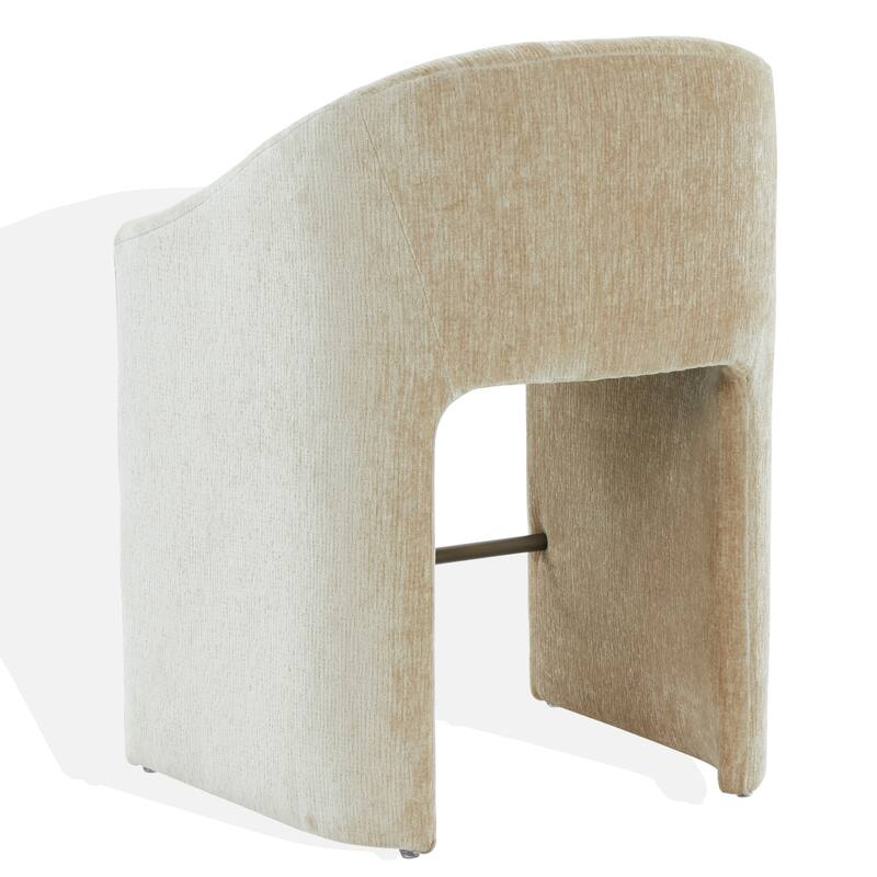 SAFAVIEH Couture Kagan Chenille 27-inch Counter Stool - 26"W x 24"D x 35"H