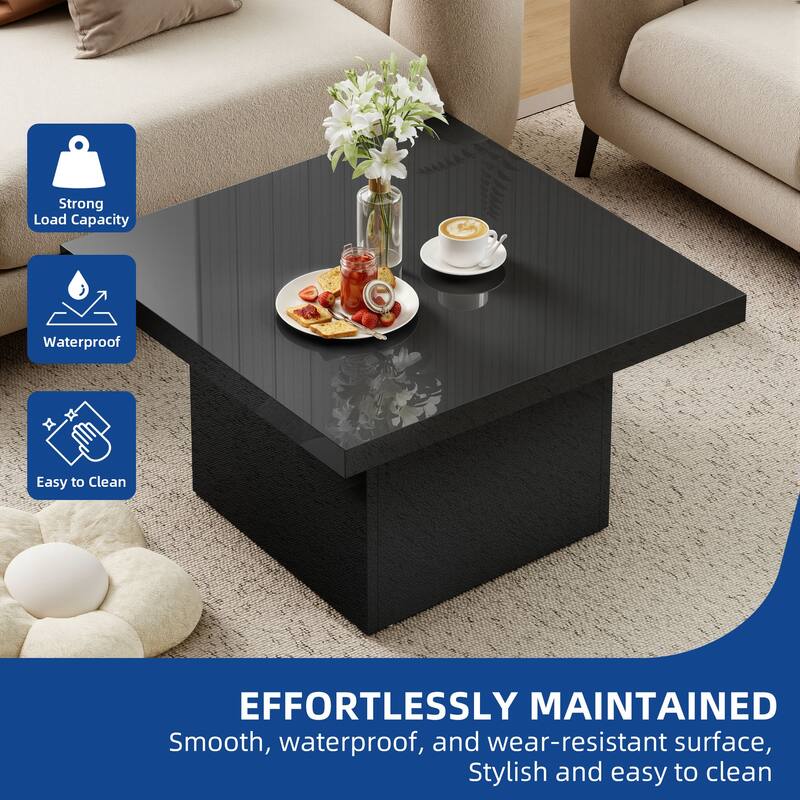 Moasis Square Coffee Table with LED Lights