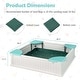 preview thumbnail 4 of 5, 2-in-1 Kids Sandbox HDPE Sand Pit Weather Resistant Sand Box w/ Cover