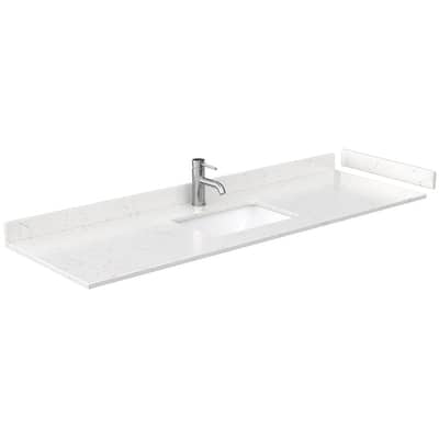 Wyndham Collection 66" Single Vanity Top with Undermount Rectangular