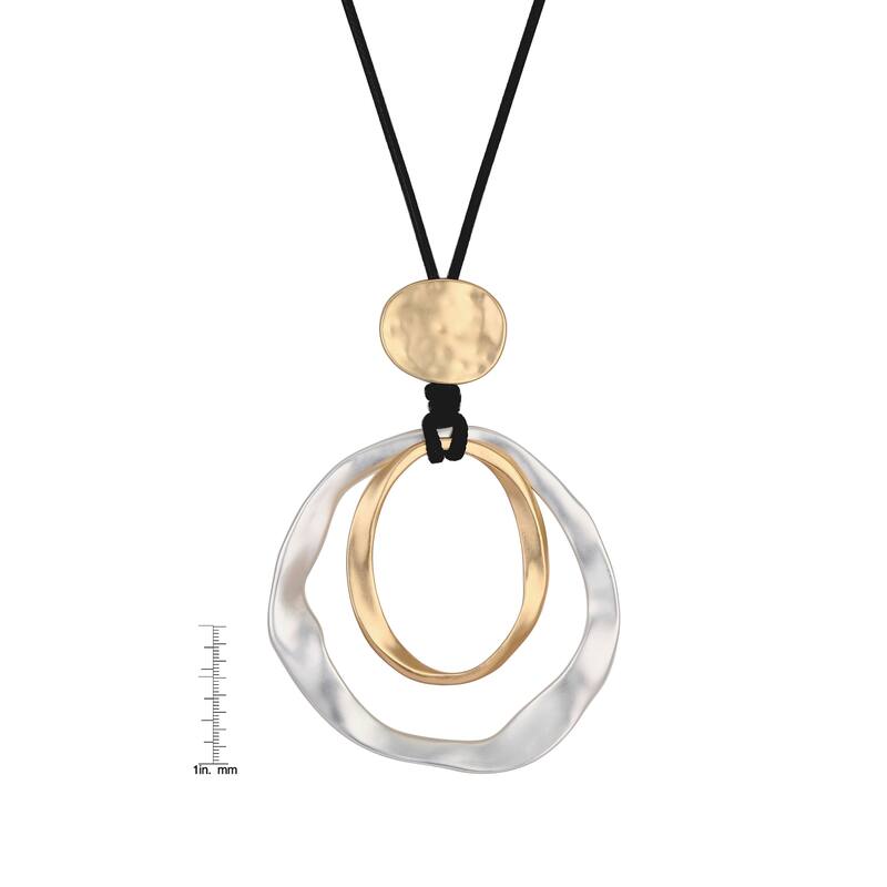Victoria Townsend Gold Plated Large Orbital Pendant Necklace