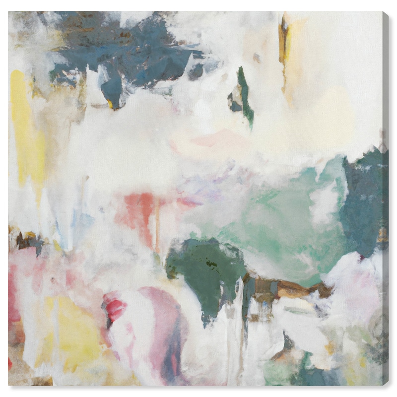 Wynwood Studio Canvas Abstract Surreal Emotions White and Rustic Wall Art Canvas Print