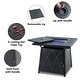 preview thumbnail 10 of 10, 5-piece Gas Fire Pit Table Set, 50000 BTU Auto-Ignition Propane Gas Fire Pit Table with 4 Patio Swivel Chairs
