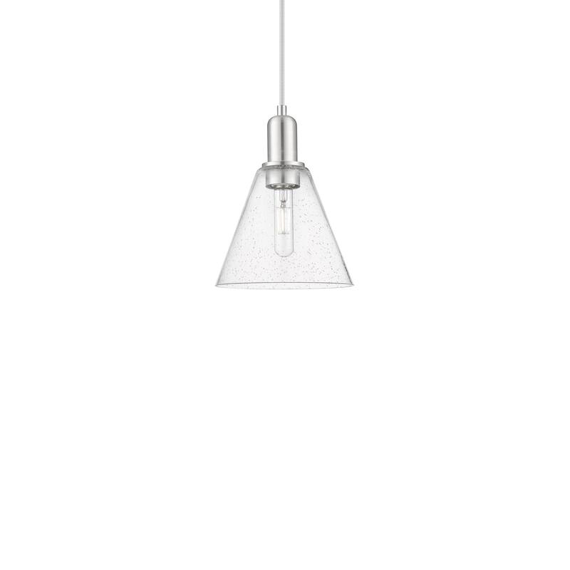 Innovations Lighting 716-1P-11-8 Berkshire Glass Pendant Berkshire - Brushed Satin Nickel / Seedy