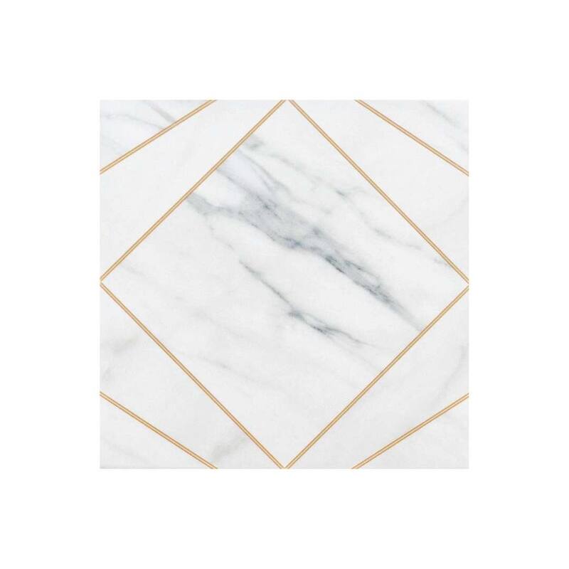 The Tile Life Orion 8x8 Porcelain Floor & Wall Tile - White - 8 x 8 Sample