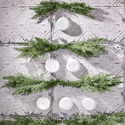 100mm Shatterproof Plastic Shiny Round Disk Set of 6