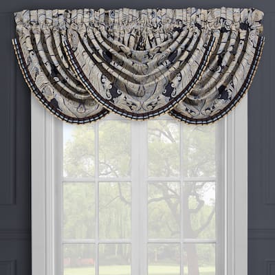 J. Queen New York Luciana Indigo Window Waterfall Valance