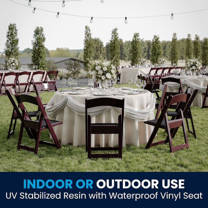 Set of 2 Folding Chairs with Padded Seats - 18"D x 17.25"W x 30.75"H