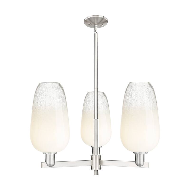 Innovations Lighting Downtown Urban - Brookhaven Flute - 3 Light 18" Stem Hung Chandelier