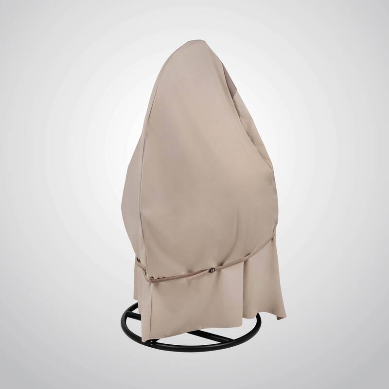 Modern Leisure Monterey Patio Egg Chair Cover, 45"L X 42"W X 75"H, Beige - 45" x 42" x 75"