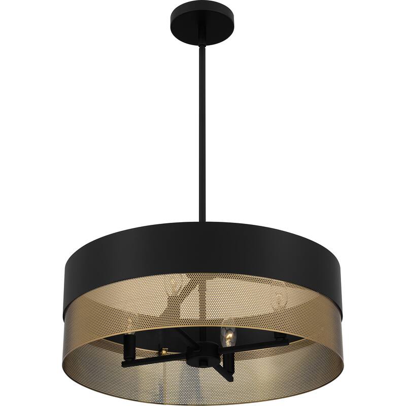 Alani 4-Light Matte Black Pendant Light
